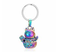 DOTUIARG Cremation Keychain for Ashes Stainless Steel Memorial Urn Pendant Jewelry Pet Keepsake for Women Men