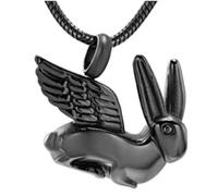 DOTUIARG Cremation Necklace Pendant Urn Rabbit Shape Four Colors can Be Cremation Jewelry for Ashes