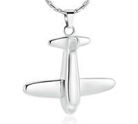 DOTUIARG Cremation Pendant Necklaces For Ashes - 316L Stainless Steel Memorial Urn Jewelry Keepsake For Mens