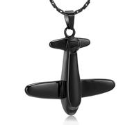 DOTUIARG Cremation Pendant Necklaces For Ashes - 316L Stainless Steel Memorial Urn Jewelry Keepsake For Mens