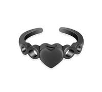 DOTUIARG Cremation Rings for Ashes Stainless Steel Heart Urn Rings opening Finger Rings Keepsake Memorial Ash Jewelry for Women