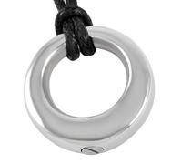 DOTUIARG Cremation Urn Ashes Circle Keepsake Memorial Jewelry Pendant Necklace