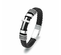 DOTUIARG Cross Cremation Bracelet for Ashes Stainless Steel Urn Memorial Jewelry Braided Wristband Bangle Keepsake for Men Women