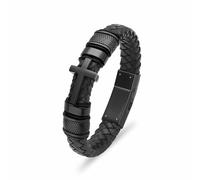 DOTUIARG Cross Cremation Bracelet for Ashes Stainless Steel Urn Memorial Jewelry Braided Wristband Bangle Keepsake for Men Women