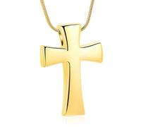 DOTUIARG Cross Urn Necklace for Ashes Stainless Steel Cremation Jewelry Ashes Pendant Human Pet Keepsake Memorial Jewelry for Women Men