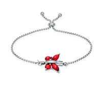 DOTUIARG Crystal Butterfly Cremation Urn Bracelet for Ashes for Women Stainless Steel Keepsake Adjustable Wristband Bangle Jewelry