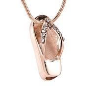 DOTUIARG Crystal Inlay Slipper Cremation Jewelry for Woman Present Urn Necklace for Ashes Funeral Keepsake Pendant