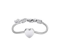 DOTUIARG Custom Heart Bracelet for Ashes for Women Men Stainless Steel Cremation Keepsake Memorial Bangle for Human Pet Ashes Holder