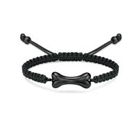 DOTUIARG Dog Bone Urn Bracelet Ashes Keepsake Cremation Jewelry Braided Rope Urn For Pet Ashes Adjustable Memorial Bangle Jewelry