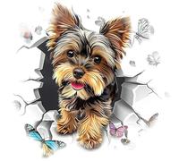 DOTUIARG Dog Self-Adhesive Toilet Stickers,Wall Decal Removable, Vinyl Car Sticker for Bathroom Decor