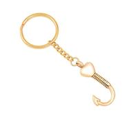 DOTUIARG Fishing Hook Cremation Keychain for Ashes Keepsake Memorial Jewelry for Women/Men
