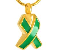DOTUIARG Gold Stainless Steel Cremation Collection Necklace Memorial for Ashes Urn Keepsake Pendant Jewelry
