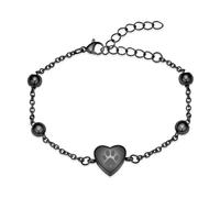 DOTUIARG Heart Cremation Jewelry Paw Print Urn Bracelet for Ashes Stainless Steel Keepsake Adjustable Memorial Bracelet for Men Women