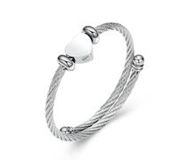 DOTUIARG Heart Urn Bracelet for Ashes Cable Stainless Steel Cremation Jewelry for Women Men Ashes Bracelet Keepsake Memorial for Jewelry