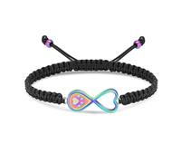 DOTUIARG Heart Urn Bracelet for Ashes Pets Dog Paw Print Cremation Jewelry Keepsake Braided Rope Adjustable Memorial Bangle