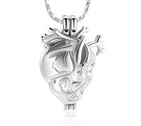 DOTUIARG Memorial Ashes Urn Necklace Stainless Steel Gift Small Urns For Human/Pet Ashes Holder Cremation Jewelry