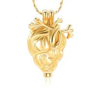 DOTUIARG Memorial Ashes Urn Necklace Stainless Steel Gift Small Urns For Human/Pet Ashes Holder Cremation Jewelry