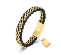 DOTUIARG Men's Braided Memorial Bracelet Cremation Urn Bracelets For Ashes Stainless Steel Keepsake Jewelry Bangle