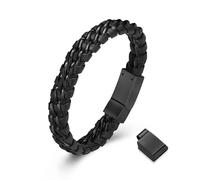 DOTUIARG Men's Braided Memorial Bracelet Cremation Urn Bracelets For Ashes Stainless Steel Keepsake Jewelry Bangle