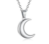 DOTUIARG Moon Pendant Urn Necklaces for Ashes for Woman Keepsake Urn Memorial Jewelry Human Pet Urns