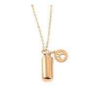 DOTUIARG Paw Charm Cylinder Memorial Urn Necklace Stainless Steel Cremation Jewelry Bottle Holder Keepsakes Memorial jewelry