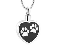 DOTUIARG Pet ashes cremation jewelry, stainless steel cross necklace, commemorative cremation urn, men's and women's