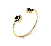 DOTUIARG Pet Cremation Bracelet for Ashes Animal Paw Engravable Urn Bangle Keepsake Ash Holder Memorial Jewelry for Cat/Dog