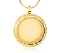 DOTUIARG Photo Frame Glass Necklaces Cremation Jewelry To Keep Loved One Ashes Keepsake Eternity Memorial Urn Pendant Locket Funeral