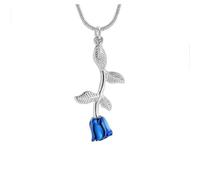 DOTUIARG Silver/Gold Color Flower leaf Pendant Urns Necklace Cremation Jewelry for Ashes Keepsake Jewellery eternity memory
