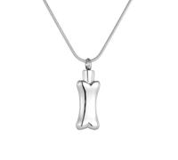 DOTUIARG Stainless Steel Bone-Shaped Cremation Jewelry - Memorial Urn Pendant Necklace for Human Ashes