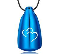 DOTUIARG Tear-drop Memroial Jewelry Memory Leave Pendant Hold Ashes Water Drop Cremation Urn Necklace For Pet/Human Ashes