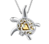 DOTUIARG Tortoise Cremation Jewelry Memorial Urn Necklace for Ashes Urn Pendant With Case Necklace Ashes Keepsake for Women Men