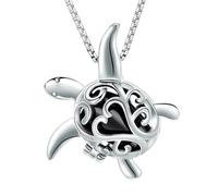 DOTUIARG Tortoise Cremation Jewelry Memorial Urn Necklace for Ashes Urn Pendant With Case Necklace Ashes Keepsake for Women Men