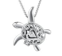 DOTUIARG Tortoise Cremation Jewelry Memorial Urn Necklace for Ashes Urn Pendant With Case Necklace Ashes Keepsake for Women Men