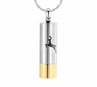 DOTUIARG Two tone Cylinder Urn For Ashes Cremation Jewelry Loss Of Pet Memorial Ashes Locket Souvenir