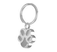 DOTUIARG Urn Jewelry Black Stainless steel Dog/Cat Paw shape keepsake urn Key Chain For Ashes cremation jewelry Key Ring