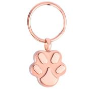 DOTUIARG Urn Jewelry Black Stainless steel Dog/Cat Paw shape keepsake urn Key Chain For Ashes cremation jewelry Key Ring