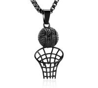 DOTUIARG Urn Necklace for Ashes Basketball Hoop Cremation Jewelry Ashes Pendant Stainless Steel Keepsake Memorial Jewelry for Men Women