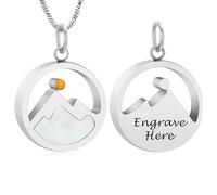 DOTUIARG Urn Necklace for Ashes Cremation Ashes Urn Pendant Memorial Keepsake Jewelry for Ash of Loved Ones