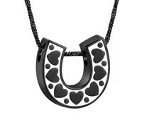 DOTUIARG Urn Necklace for Ashes Heart Cremation Jewelry for Human Pet Ashes Pendant Stainless Steel Keepsake Memorial for Jewelry