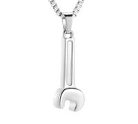 DOTUIARG Urn Necklace for Ashes Wrench Cremation Jewelry Stainless Steel Ashes Pendant for Women Men Memorial Human Ash Keepsake Necklace