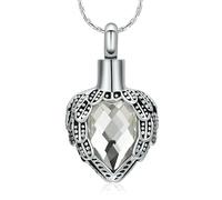 DOTUIARG Urn Necklaces for Ashes Maple Leaf Cremation Jewelry tainless Steel Ashes Pendant Keepsake Memorial for Jewelry for Women Men