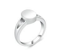 DOTUIARG Urn Ring for Ashes Ellipse Cremation Jewelry Stainless Steel Memorial Human Pet Ashes Ring Keepsake Jewelry Ring for Women Men
