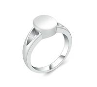DOTUIARG Urn Ring for Ashes Ellipse Cremation Jewelry Stainless Steel Memorial Human Pet Ashes Ring Keepsake Jewelry Ring for Women Men
