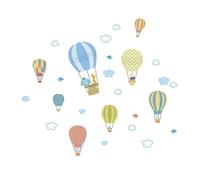 DOTUIARG White Cloud Balloon Wall Sticker Bedroom Children's Room Decoration Wallpaper Home Decor Mural Removable Stickers