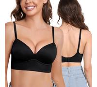 DotVol Women's Push Up Padded Seamless Wirefree Bras Comfortable Back Closure Everyday Bra