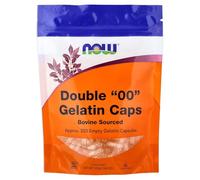 Double "00" Gelatin Caps, Approx. 250 Empty Gelatin Capsules, 1.06 oz (30 g), NOW Foods