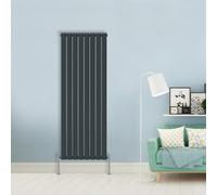 (Double-1800x544 mm) NRG Flat Panel Column Designer Radiator Heater Central Heating Rads Anthracite