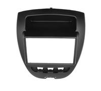 Double 2 Din Car Radio Frame Compatible with Aygo Citroen C1 Compatible with 107 2005-2014 Fascia Dash Kit DVD Radio Panel Stereo Cover Navigation frame