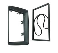 Double 2 Din Fascia Radio CD DVD Stereo Panel Dash Mount Installation Trim Frame Plate For FIAT For Panda 169 2003-2012 QAQMHVCVB(178X100mm)